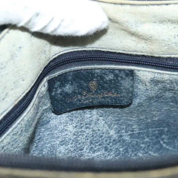 GUCCI GG Supreme Sherry Line Shoulder Bag PVC Navy Gold 89 02 077 Auth BA3642 - Picture 10 of 16